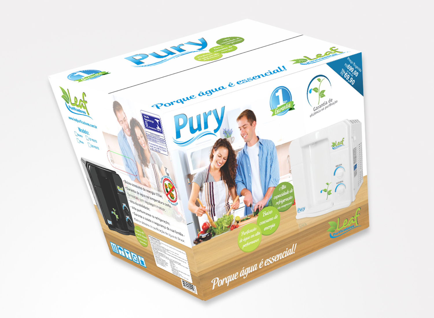 Embalagem Leaf Purificadores Embalagem Leaf Purificadores